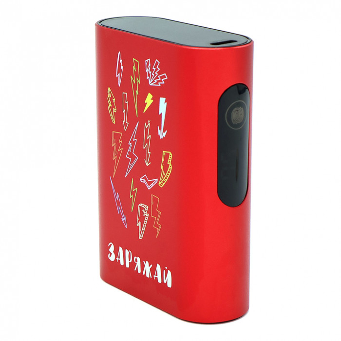 Внешний аккумулятор в металлическом корпусе Wōdan, сенсорный, 10000mAh, красный Внешний аккумулятор в металлическом корпусе Wōdan, сенсорный, 10000mAh, красный