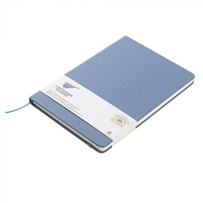 Блокнот из растительного сырья Tutti Frutti в твёрдом переплёте, лавандовый