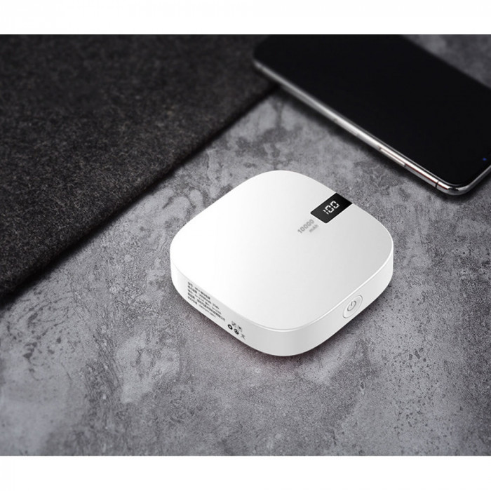 Внешний аккумулятор Revil, 10000 mAh, белый Внешний аккумулятор Revil, 10000 mAh, белый