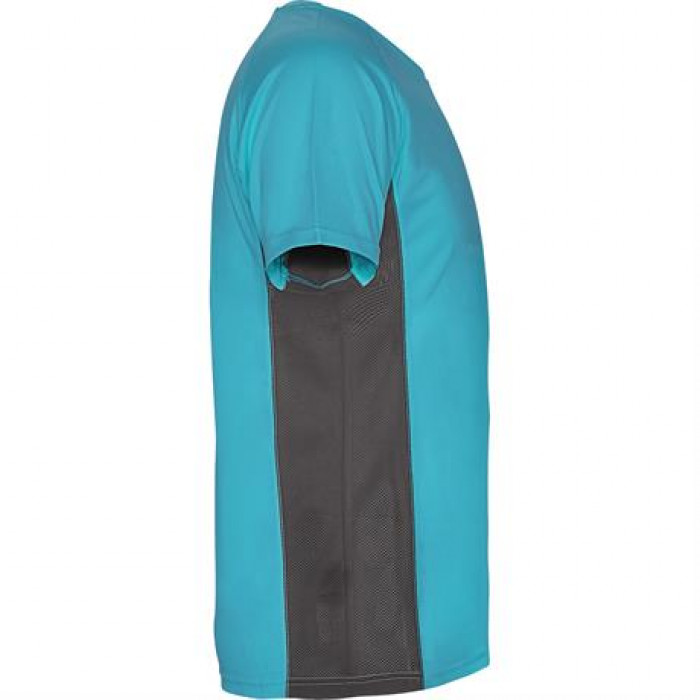 Спортивная футболка SHANGHAI мужская, БИРЮЗОВЫЙ/ТЕМНЫЙ ГРАФИТ 2XL