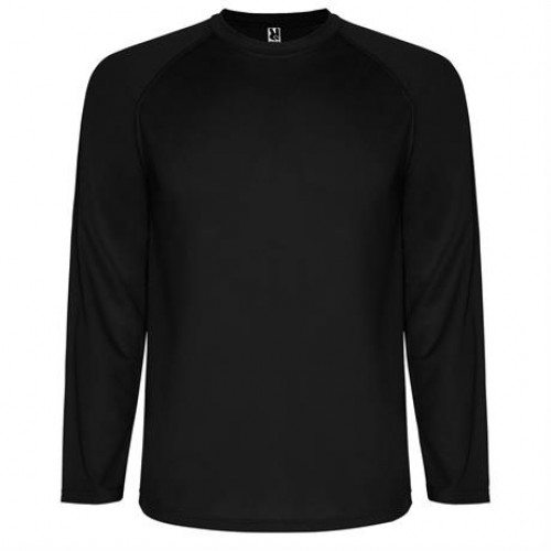 Спортивная футболка MONTECARLO L/S мужская, ЧЕРНЫЙ 2XL