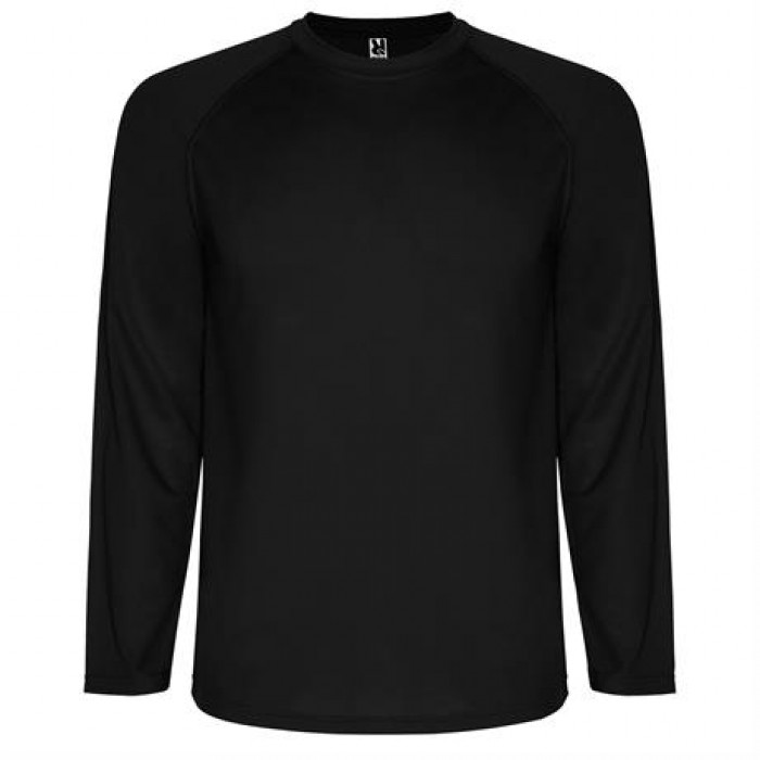 Спортивная футболка MONTECARLO L/S мужская, ЧЕРНЫЙ 2XL