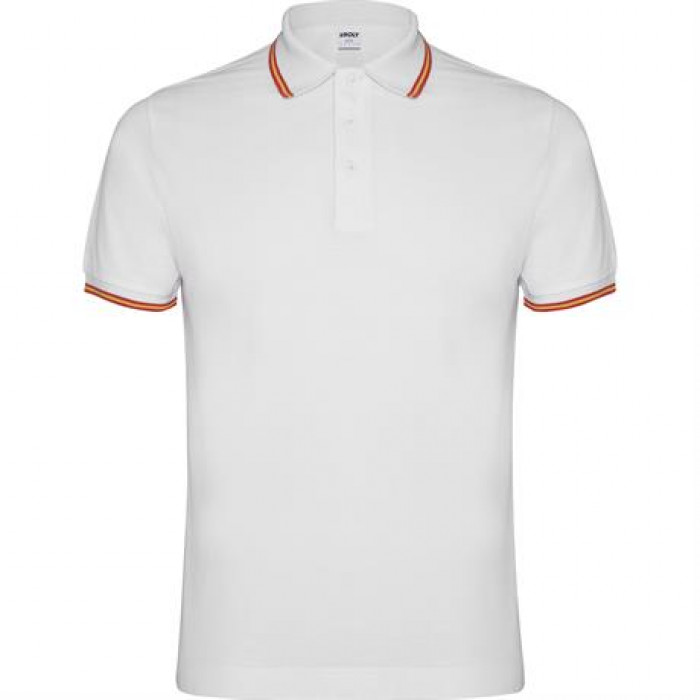 Футболка поло NATION мужская, БЕЛЫЙ 2XL