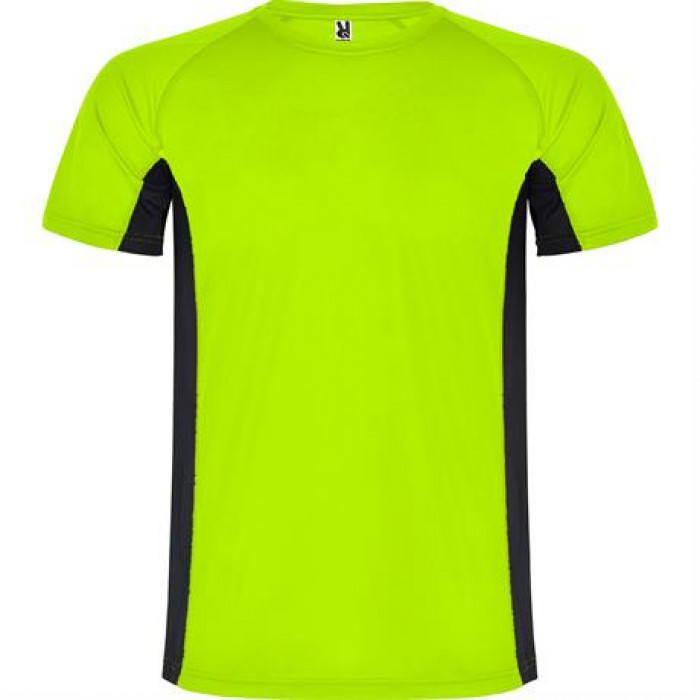 Спортивная футболка SHANGHAI мужская, ФЛУОРЕСЦЕНТНЫЙ ЗЕЛЕНЫЙ/ЧЕРНЫЙ 2XL