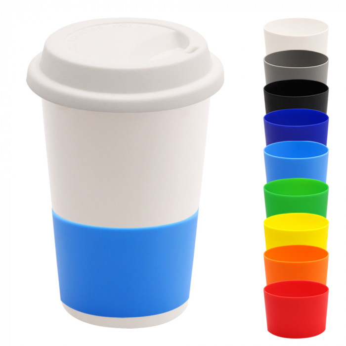 Манжета силиконовая для кружки Magic, светло-синий