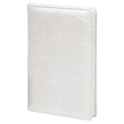 Ежедневник City Buffalino Vintage А5, недатированный, в твердой обложке с поролоном, белый