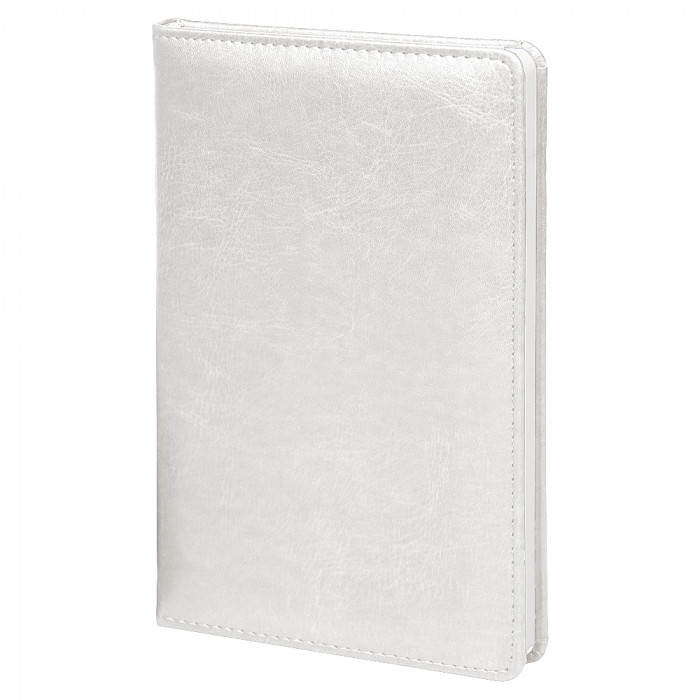 Ежедневник City Buffalino Vintage А5, недатированный, в твердой обложке с поролоном, белый