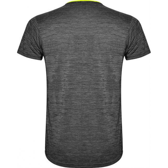 Спортивная футболка ZOLDER мужская, ФЛУОРЕСЦЕНТНЫЙ ЖЕЛТЫЙ/ПЁСТРЫЙ ЧЕРНЫЙ 2XL