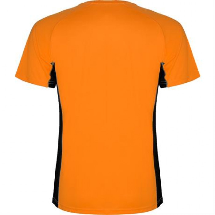 Спортивная футболка SHANGHAI мужская, ФЛУОРЕСЦЕНТНЫЙ ОРАНЖЕВЫЙ/ЧЕРНЫЙ 2XL