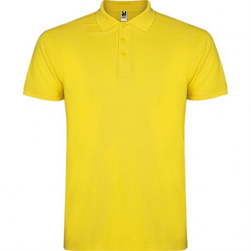 Футболка поло STAR мужская, ЖЕЛТЫЙ 2XL