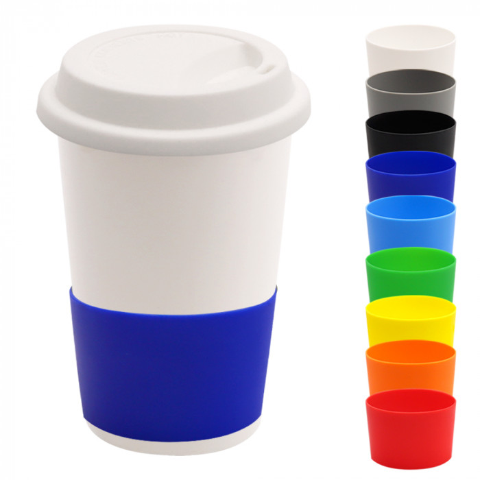 Манжета силиконовая для кружки Magic, темно-синий