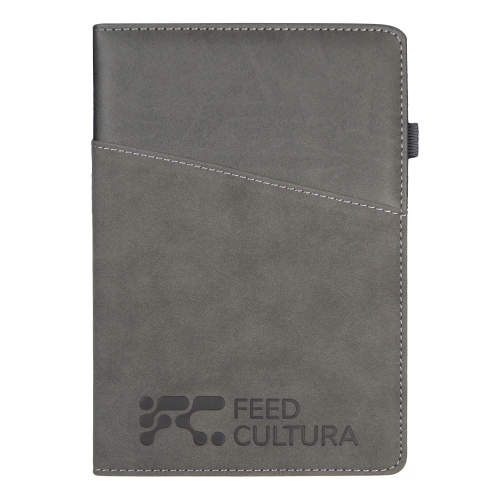 Ежедневник Smart Porta Nuba Latte Print Sample А5, серый/темно-серый, недатированный, в твердой обложке