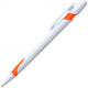 Ручка шариковая, пластиковая, белая/оранжевая Ручка шариковая, пластиковая, белая/оранжевая