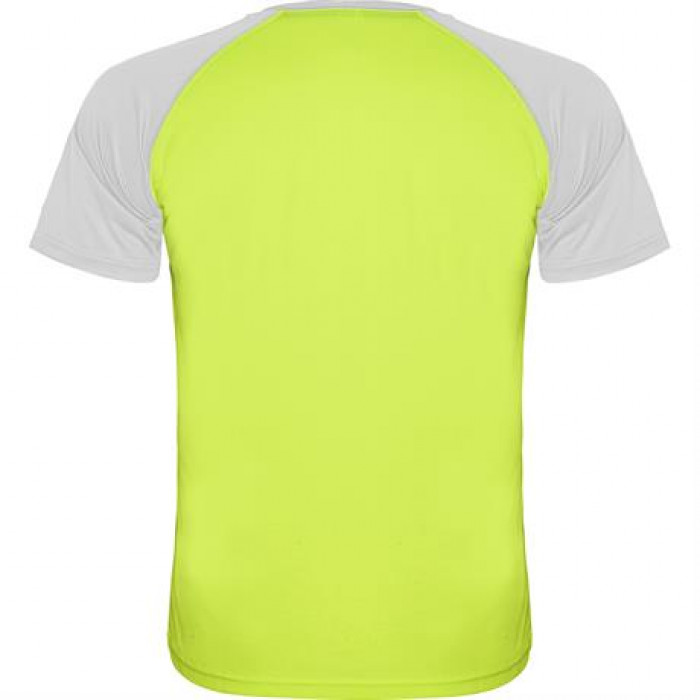 Спортивная футболка INDIANAPOLIS мужская, ФЛУОРЕСЦЕНТНЫЙ ЗЕЛЕНЫЙ/БЕЛЫЙ 2XL
