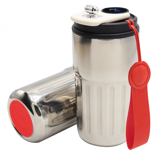 Серебристый-красный