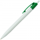 Ручка шариковая, пластиковая, белая/зеленая, Barron Ручка шариковая, пластиковая, белая/зеленая, Barron