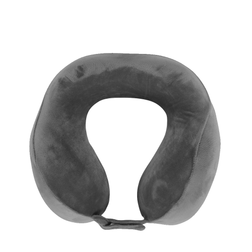 Подушка для путешествий MemoryFoam с эффектом памяти, серый