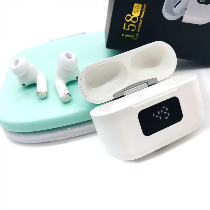 Наушники беспроводные Bluetooth Mobby i58, белые Наушники беспроводные Bluetooth Mobby i58, белые