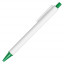 Ручка шариковая Sumatra, пластиковая, белая/зеленая