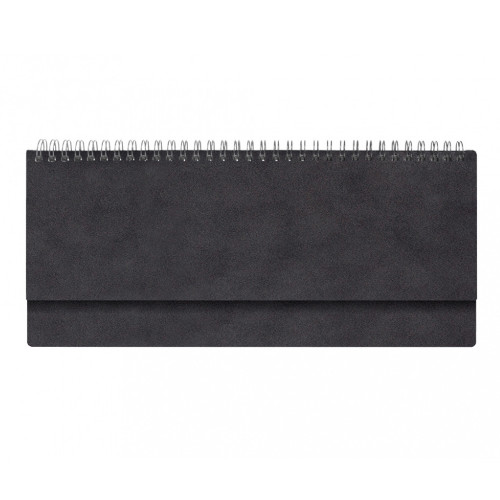 Планинг Alfa Agenda Nuba 325*130 мм, темно-серый, датированный 2024, в твердой обложке