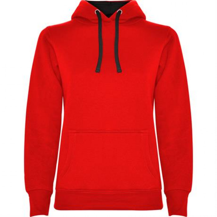 Толстовка URBAN WOMAN женская, КРАСНЫЙ/ЧЕРНЫЙ 2XL