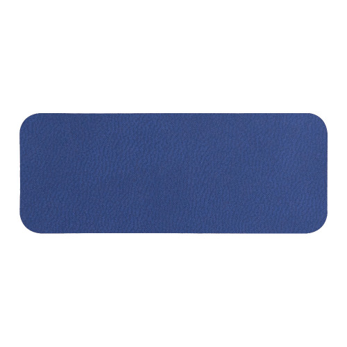 Шеврон Rectangle Latte Soft touch размер 75*29 мм, синий, со скругленными углами
