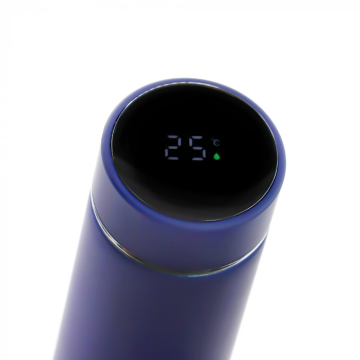 Термос Indy софт-тач, синий