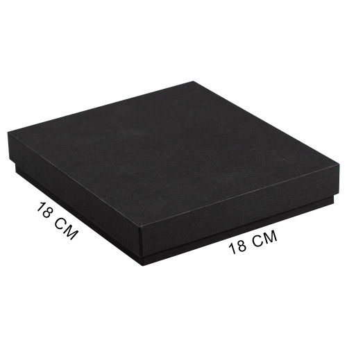 Коробка подарочная, Solution Superior Beta Fabrique, размер 18,1*18,1*2,4 см, ,бежевый ложемент, под индивидуальную вырубку, черная