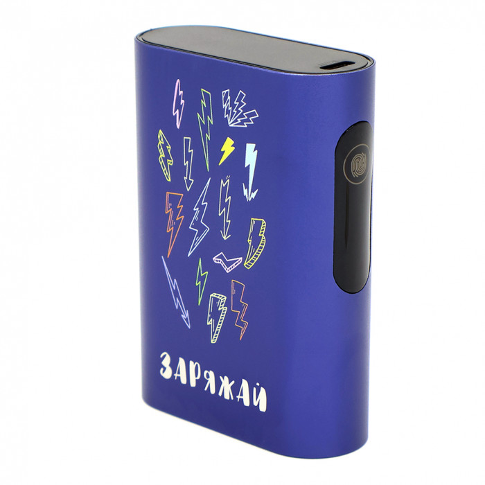 Внешний аккумулятор в металлическом корпусе Wōdan, сенсорный, 10000mAh, синий Внешний аккумулятор в металлическом корпусе Wōdan, сенсорный, 10000mAh, синий