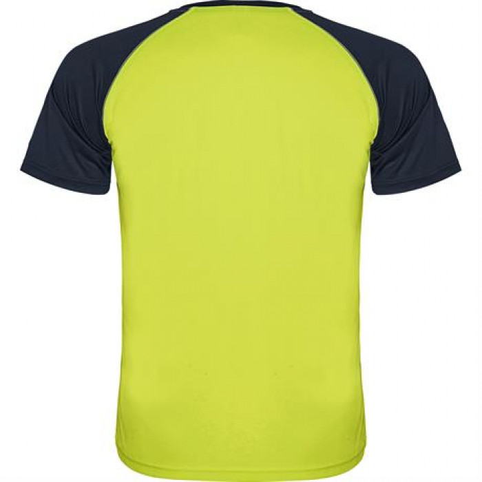 Спортивная футболка INDIANAPOLIS мужская, ФЛУОРЕСЦЕНТНЫЙ ЖЕЛТЫЙ/МОРСКОЙ СИНИЙ 3XL