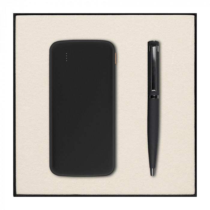 Набор подарочный Solution Superior Duo (внешний аккумулятор «Universal», ручка Attashe)