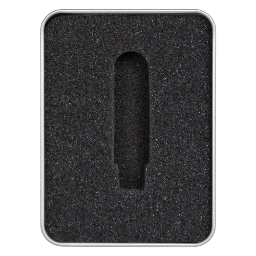 Футляр Cupertino для флеш накопителя металлический, размер 11,5*8,5 см, серебристый