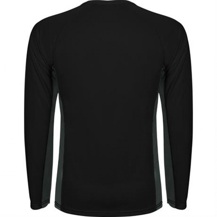 Спортивная футболка SHANGHAI L/S мужская, ЧЕРНЫЙ/ТЕМНЫЙ ГРАФИТ M