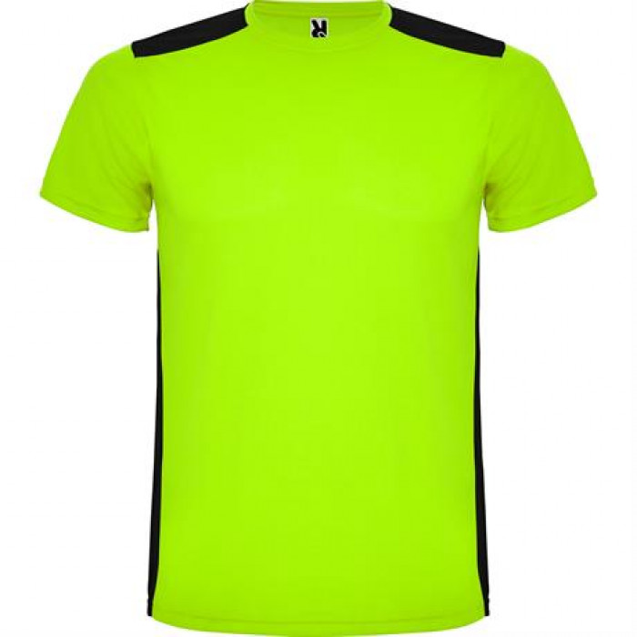 Спортивная футболка DETROIT мужская, ЛАЙМ ЯРКИЙ/ЧЕРНЫЙ 2XL