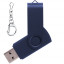 Флеш накопитель USB 2.0 Twister 16GB, пластик Софт Тач/металл, темно-синий/темно-синий Флеш накопитель USB 2.0 Twister 16GB, пластик Софт Тач/металл, темно-синий/темно-синий
