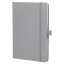 Блокнот Alfa Polo Line А5 в линейку матовый, серый, в твердой обложке с серой резинкой и петлей для ручки Блокнот Alfa Polo Line А5 в линейку матовый, серый, в твердой обложке с серой резинкой и петлей для ручки