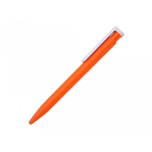 Ручка шариковая Stanley SOFT, пластиковая, софт тач, оранжевая/белая