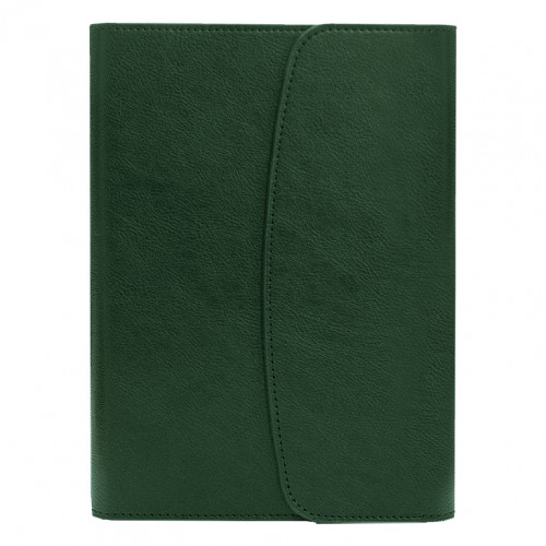 Ежедневник в суперобложке Country Bergamo Synergy A5+, зеленый, недатированный, в твердой обложке. Зеленый срез