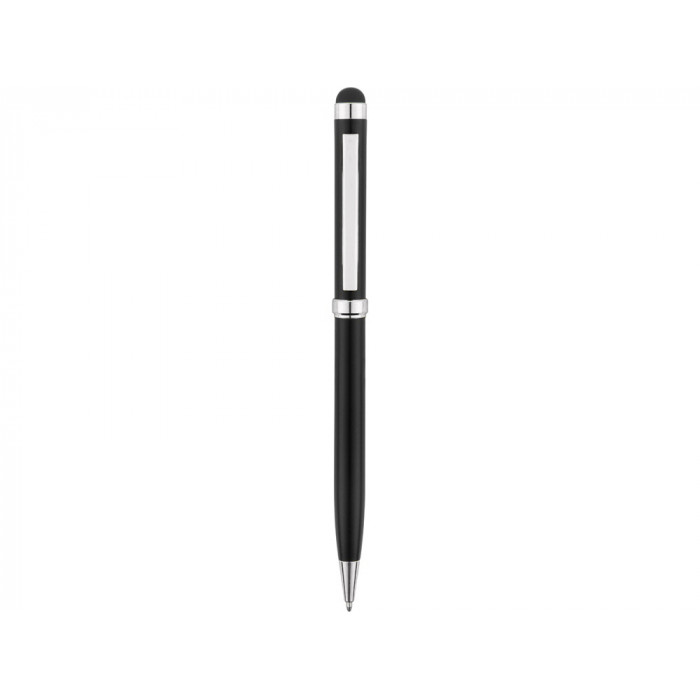 Ручка шариковая со стилусом Silver Soi Requis, металлическая, черная/серебристая