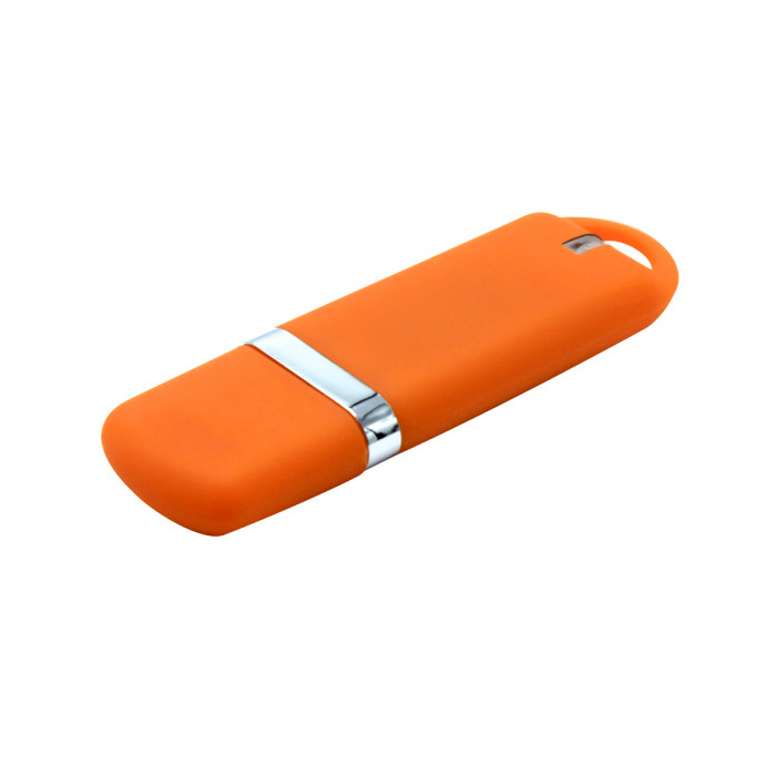 Флешка Shape с покрытием Софт Тач 16 GB, оранжевая Флешка Shape с покрытием Софт Тач 16 GB, оранжевая