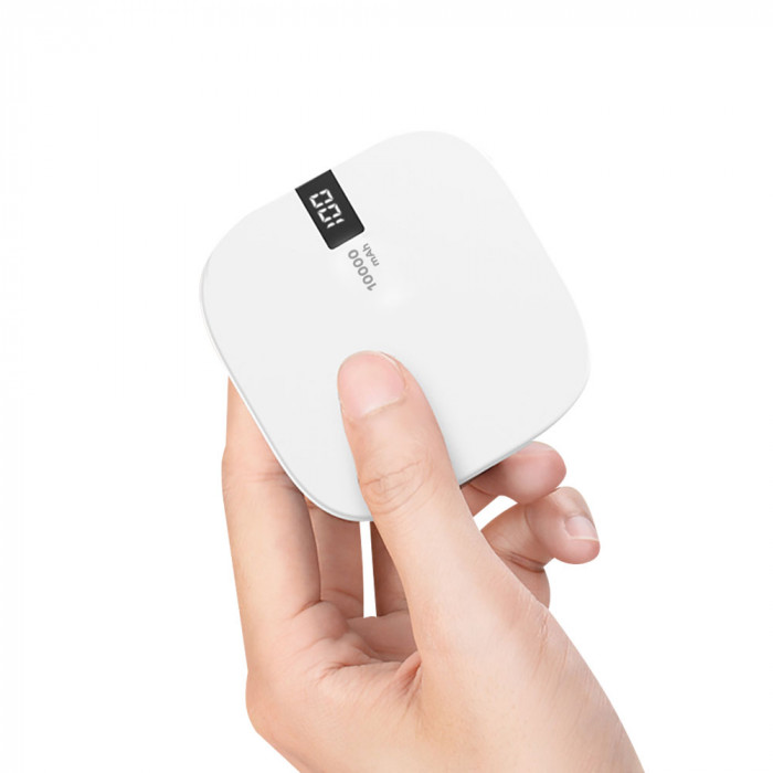 Внешний аккумулятор Revil, 10000 mAh, белый Внешний аккумулятор Revil, 10000 mAh, белый