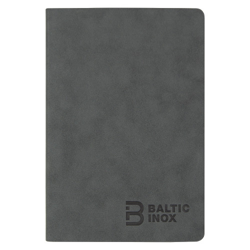 Ежедневник Flexy Nuba Print Sample Baltic Inox А5, темно-серый, недатированный, в гибкой обложке