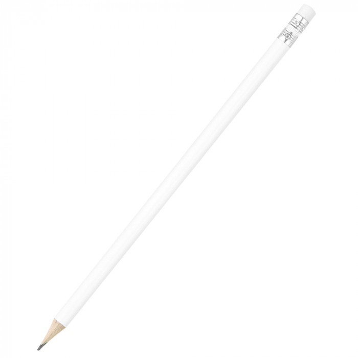 Карандаш с цветным корпусом Largo, белый