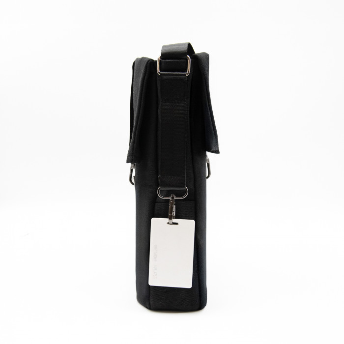 Шоппер Superbag Companion, с тремя отделениями, боковым креплением (карабин) и карманом (черный)