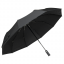 Зонт складной автоматический Forest Cardiff Safeclosing, диаметр 112 см, радиус 25 дюймов, 10 панелей, с плавным закрытием, без подарочной коробки, черный