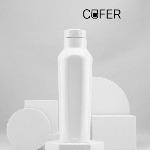 Термобутылка для напитков E-shape (белый)