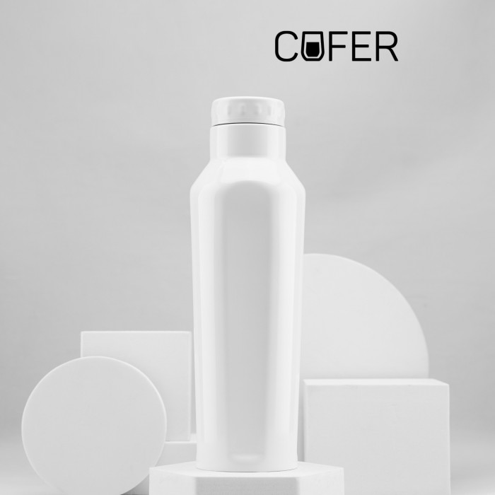 Термобутылка для напитков E-shape (белый)