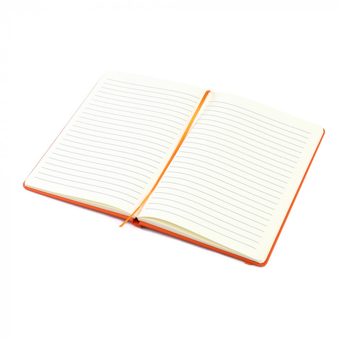 Блокнот A5 Monte в твёрдом переплёте, оранжевый