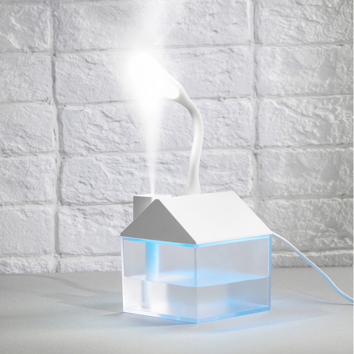 Светодиодный USB увлажнитель Home, белый Светодиодный USB увлажнитель Home, белый