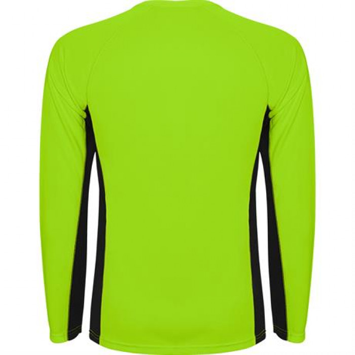 Спортивная футболка SHANGHAI L/S мужская, ФЛУОРЕСЦЕНТНЫЙ ЗЕЛЕНЫЙ/ЧЕРНЫЙ 2XL